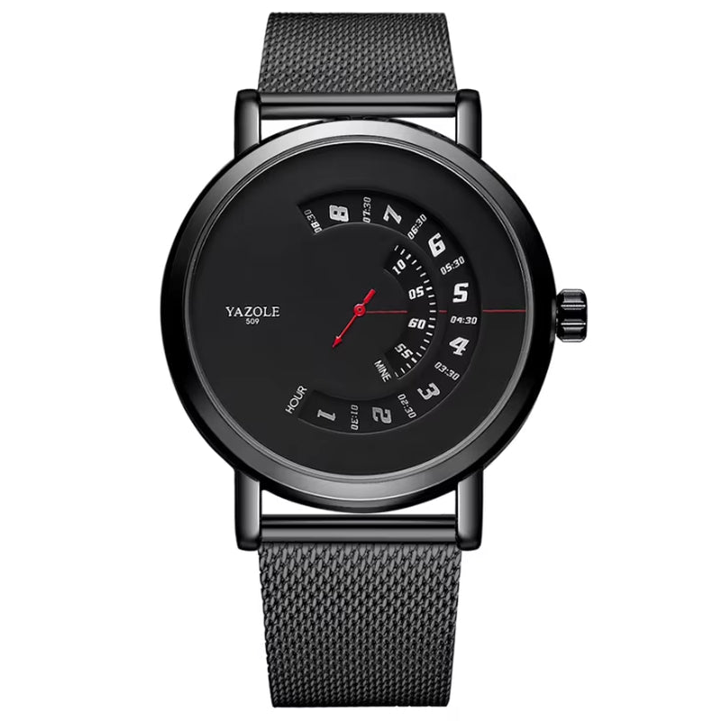 Top Ranking Leisure Spinning Rotate Windows Metal Steel Mens Quartz Watch Waterproof Custom Wristwatches Relojes Wholesale - MCROONS.COM