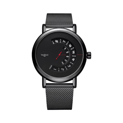 Top Ranking Leisure Spinning Rotate Windows Metal Steel Mens Quartz Watch Waterproof Custom Wristwatches Relojes Wholesale - MCROONS.COM