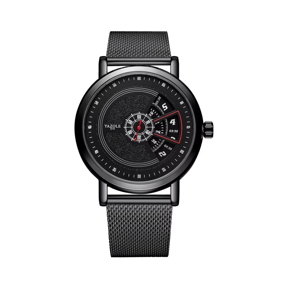 Top Ranking Leisure Spinning Rotate Windows Metal Steel Mens Quartz Watch Waterproof Custom Wristwatches Relojes Wholesale - MCROONS.COM