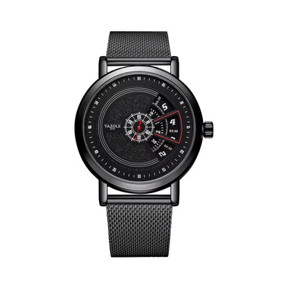 Top Ranking Leisure Spinning Rotate Windows Metal Steel Mens Quartz Watch Waterproof Custom Wristwatches Relojes Wholesale - MCROONS.COM
