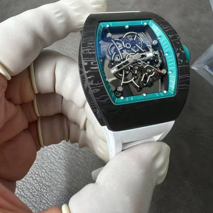 Tourbillon Watch Abu Dhabi NTPT Carbon Fiber Raw Material Case High Quality Men'S Watch Luxury Mechanical Watch - MCROONS.COM