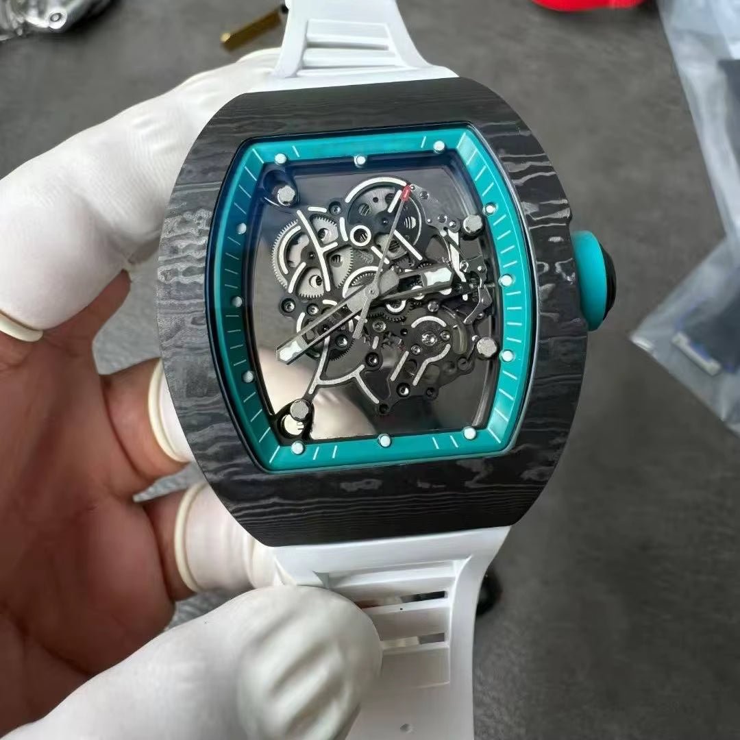 Tourbillon Watch Abu Dhabi NTPT Carbon Fiber Raw Material Case High Quality Men'S Watch Luxury Mechanical Watch - MCROONS.COM