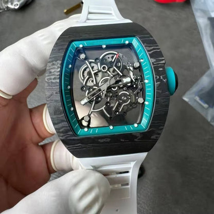 Tourbillon Watch Abu Dhabi NTPT Carbon Fiber Raw Material Case High Quality Men'S Watch Luxury Mechanical Watch - MCROONS.COM