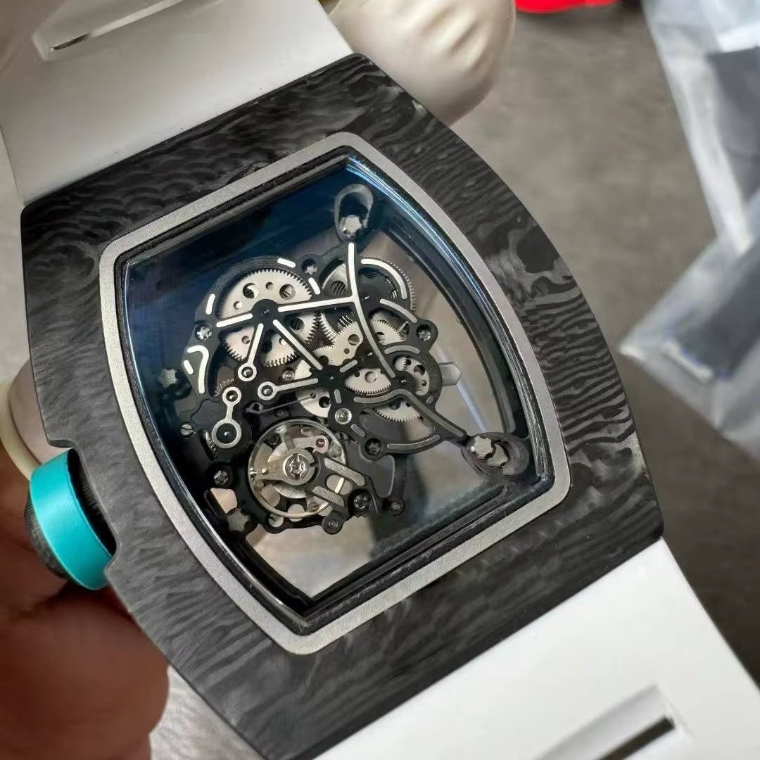 Tourbillon Watch Abu Dhabi NTPT Carbon Fiber Raw Material Case High Quality Men'S Watch Luxury Mechanical Watch - MCROONS.COM