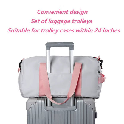 Travel Sports Gym Duffel Bag with Shoe Compartment Bag for Women - MCROONS.COM