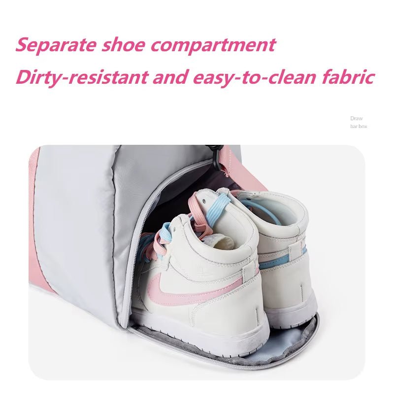 Travel Sports Gym Duffel Bag with Shoe Compartment Bag for Women - MCROONS.COM
