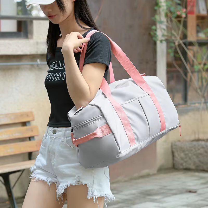 Travel Sports Gym Duffel Bag with Shoe Compartment Bag for Women - MCROONS.COM
