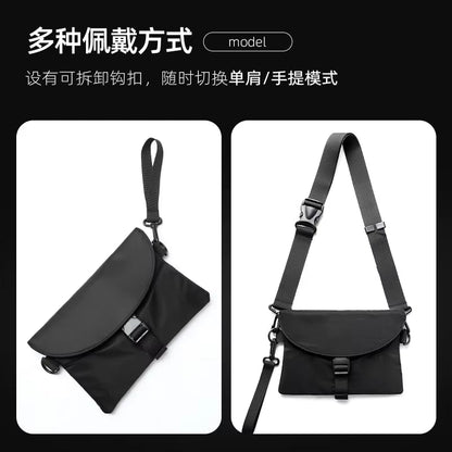 Trend Custom Logo Small Crossbody Bag Fashion Nylon Waist Bag for Men Waterproof Men'S Fanny Pack Sling Bags - MCROONS.COM