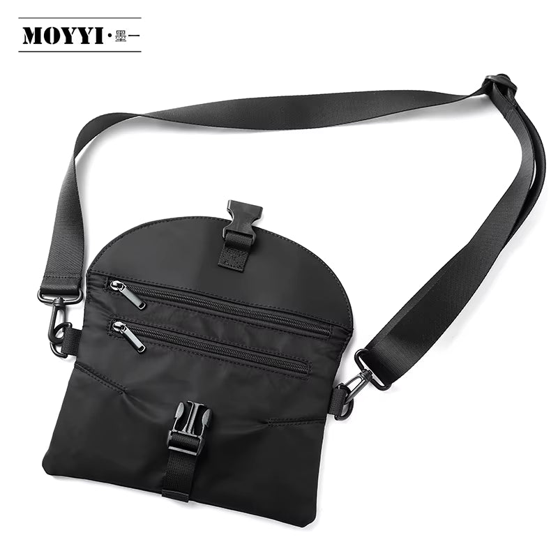 Trend Custom Logo Small Crossbody Bag Fashion Nylon Waist Bag for Men Waterproof Men'S Fanny Pack Sling Bags - MCROONS.COM