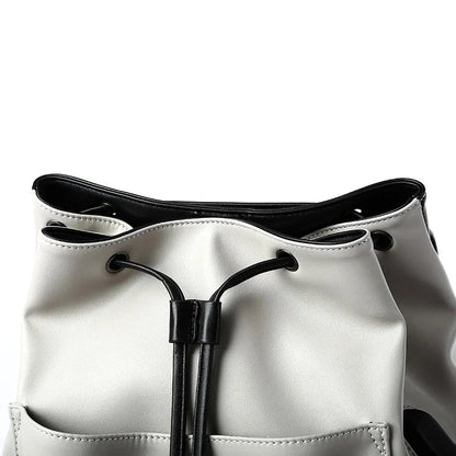 Unisex PU Leather Laptop Bags for Men Travel Backpack Bags - MCROONS.COM