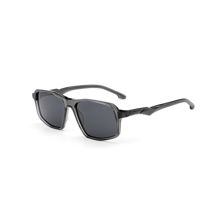 MCROONS Angular Black Sport Sunglasses — Fashion Unisex Style | Black, Matte Black, Blue, Matte Blue and Gray