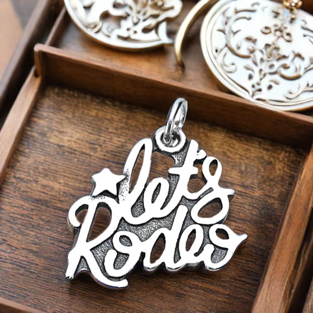 Vintage Retro Style Emotion Shape Let'S Rodeo Fine Jewelry Pendant & Charm - MCROONS.COM