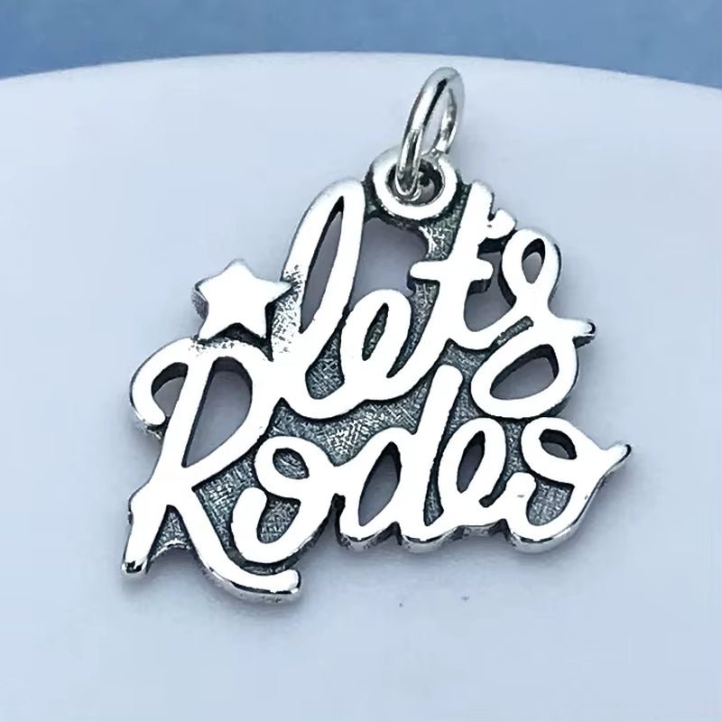 Vintage Retro Style Emotion Shape Let'S Rodeo Fine Jewelry Pendant & Charm - MCROONS.COM