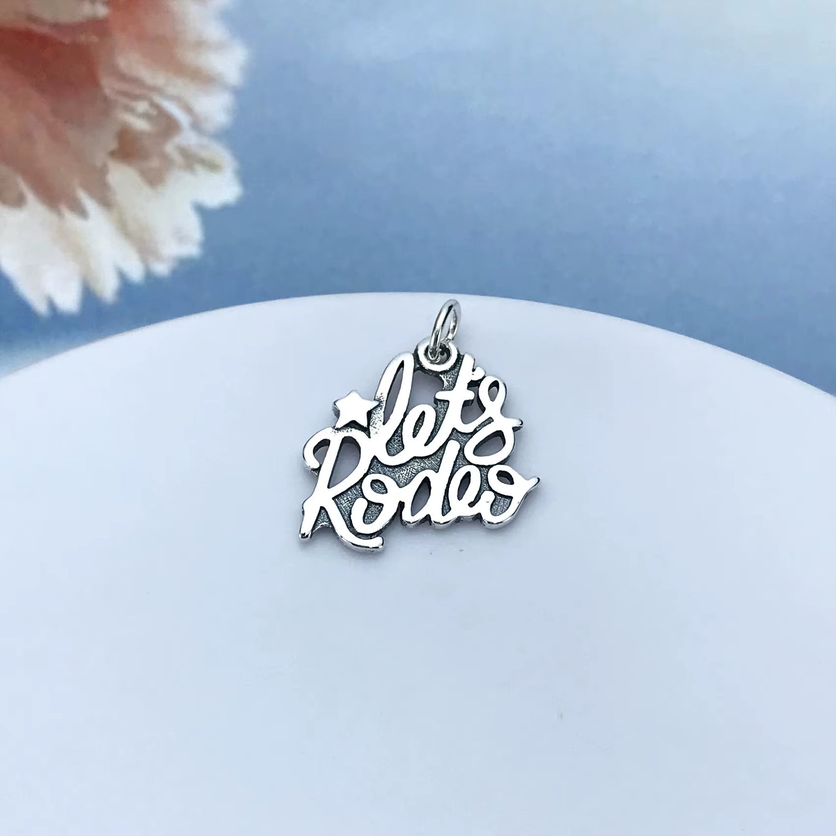 Vintage Retro Style Emotion Shape Let'S Rodeo Fine Jewelry Pendant & Charm - MCROONS.COM