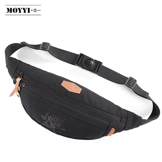 Waterproof Crossbody Shoulder Bag Leather Waist Bag Rinoneras Sacs Banane Women Mens Water Proof Polyester Waist Bag Big Zipper - MCROONS.COM