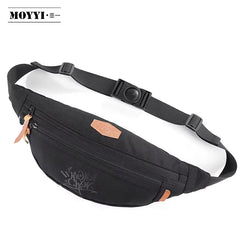 Waterproof Crossbody Shoulder Bag Leather Waist Bag Rinoneras Sacs Banane Women Mens Water Proof Polyester Waist Bag Big Zipper