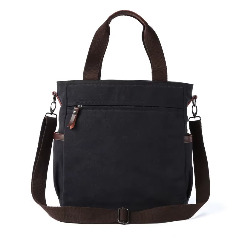 Wholesale Business Retro Shoulder Bag Men Durable Canvas Office Crossbody Bags Vintage Messenger Bag for Male - MCROONS.COM