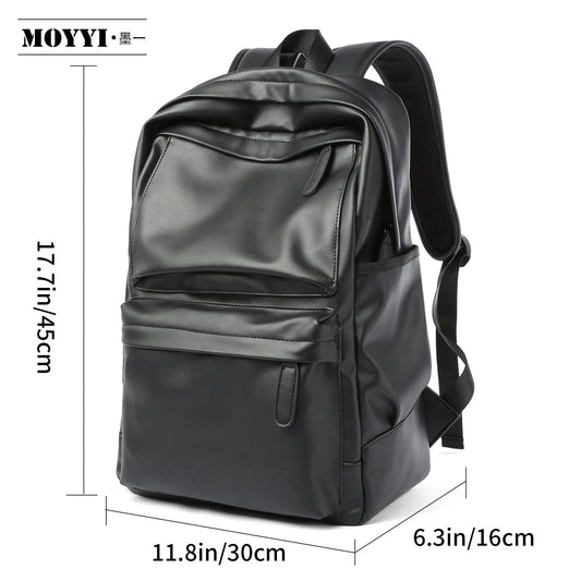 Wholesale PU Laptop Backpack Bags for Men Business Travel PU Leather Men'S Backpack - MCROONS.COM