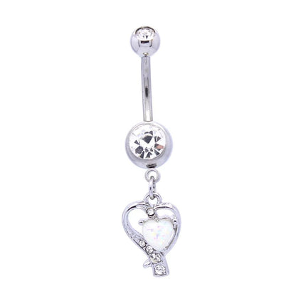 Xinfocus 2024 Hot Selling 14K Solid Gold Stainless Steel Wholesale Flower Heart Star Belly Navel Rings Body Piercing Jewelry - MCROONS.COM