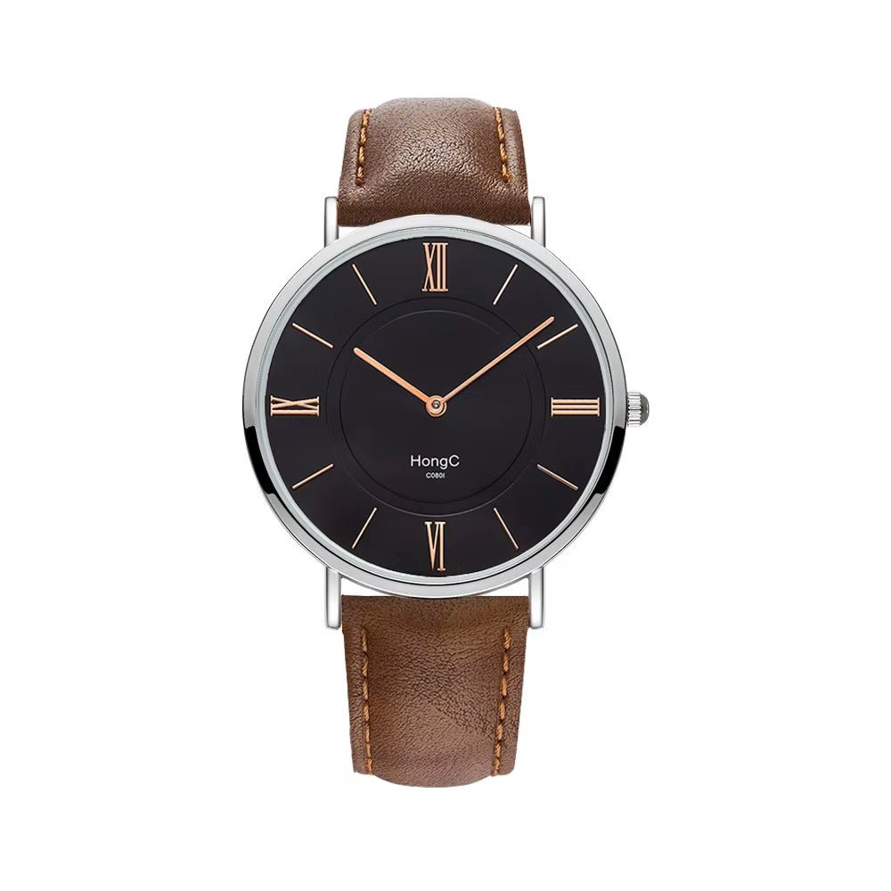 YAZOLE D Hot Selling Modern Men Black Quartz Watches Minimalist Case Waterproof Custom Wristwatches Relojes - MCROONS.COM