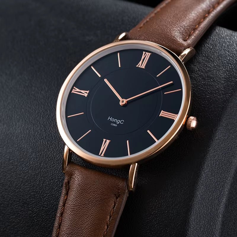 YAZOLE D Hot Selling Modern Men Black Quartz Watches Minimalist Case Waterproof Custom Wristwatches Relojes - MCROONS.COM