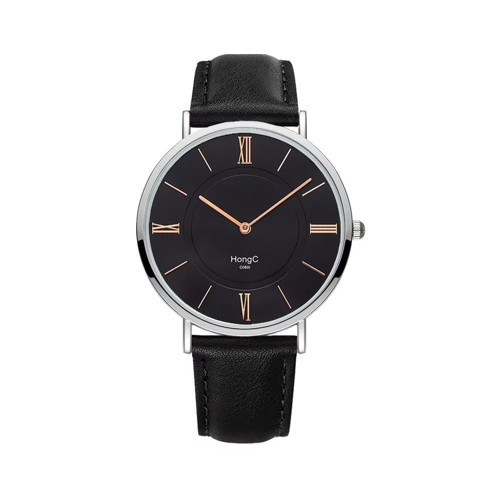 YAZOLE D Hot Selling Modern Men Black Quartz Watches Minimalist Case Waterproof Custom Wristwatches Relojes - MCROONS.COM