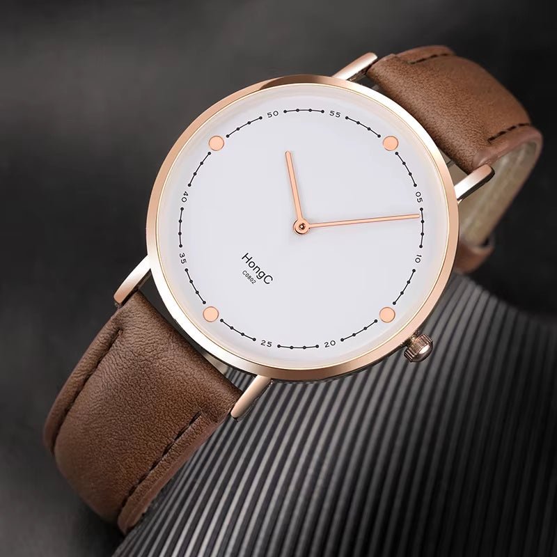 YAZOLE D Luxury Black Silver Case Custom Men Quartz Watches Two Pointers Minimalist Waterproof Wristwatch Factory Sale - MCROONS.COM
