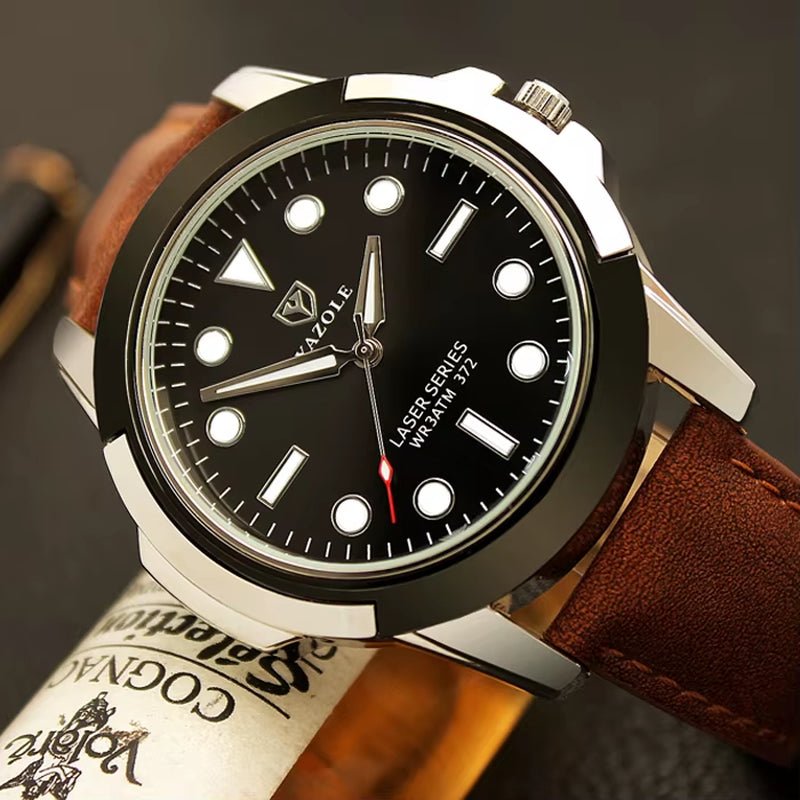 YAZOLE D Luxury Mens Watches Sport Style Hot Sale Factory Custom Logo Quartz Watch Classic Leather Wristwatch Wholesale - MCROONS.COM