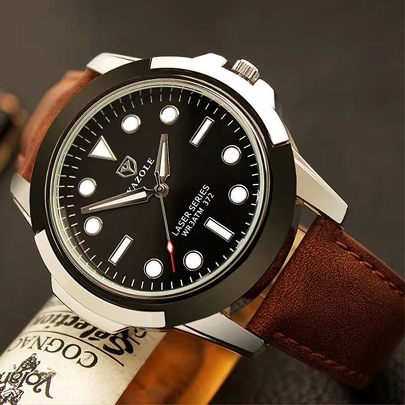 YAZOLE D Luxury Mens Watches Sport Style Hot Sale Factory Custom Logo Quartz Watch Classic Leather Wristwatch Wholesale - MCROONS.COM
