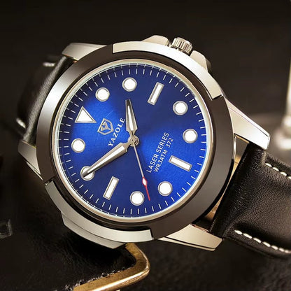 YAZOLE D Luxury Mens Watches Sport Style Hot Sale Factory Custom Logo Quartz Watch Classic Leather Wristwatch Wholesale - MCROONS.COM