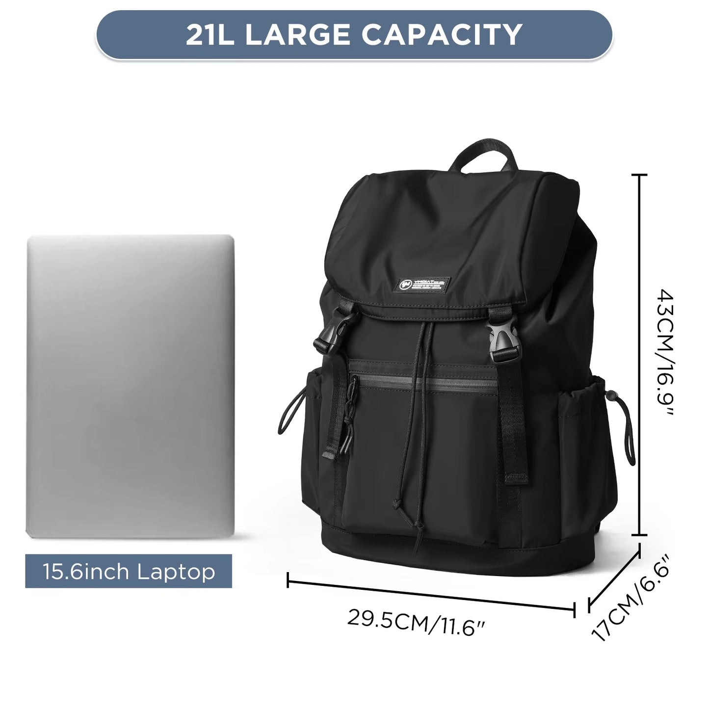 YMOIAT Casual Oxford Sports Backpack for Men Waterproof Zipper Laptop Backpacks Outdoor Travel Men'S Bag Rucksack - MCROONS.COM