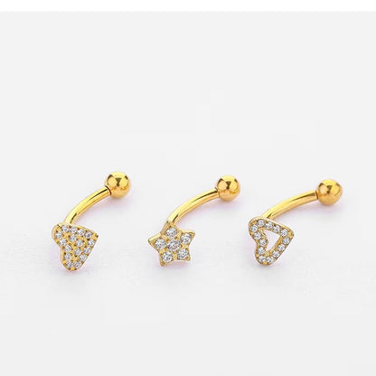 YW NEW 16G Rook Piercing Jewelry Eyebrow Rings G23 Titanium Heart Shape Cartilage Hoop Rook Daith Earrings Tragus - MCROONS.COM