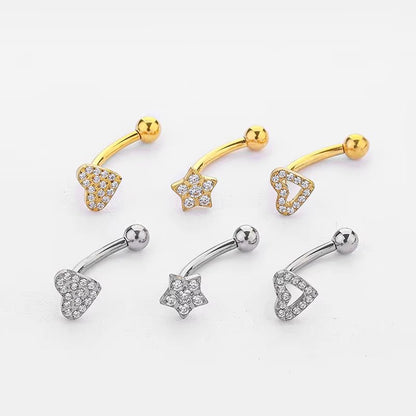 YW NEW 16G Rook Piercing Jewelry Eyebrow Rings G23 Titanium Heart Shape Cartilage Hoop Rook Daith Earrings Tragus - MCROONS.COM