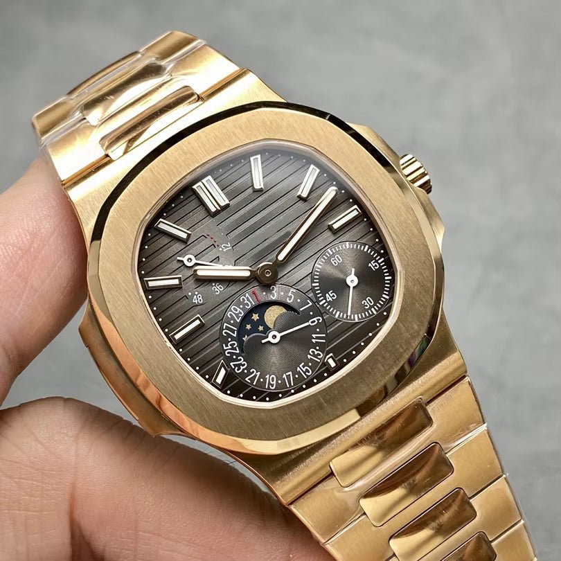 ZF Factory Luxury CEO Gold Watch Men'S Business Automatic Mechanical Watch Kinetic Energy Storage Moon Phase Watch - MCROONS.COM